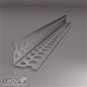 LIKOV Lišta rohová vrubovaná hliníková s prolisem G-LP 23/23mm, délka 3m